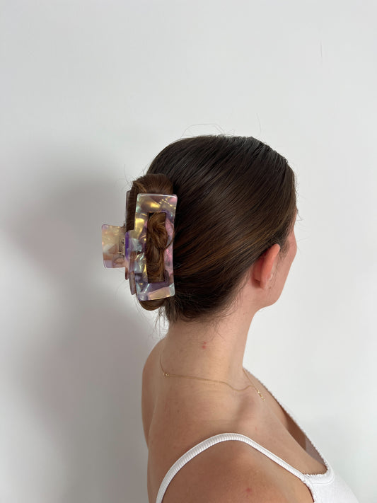 Square - Hair Claw • Aurora