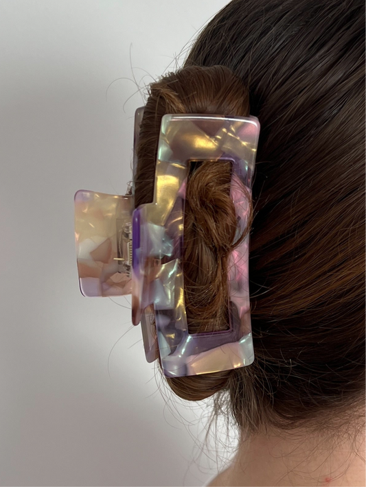 Square - Hair Claw • Aurora