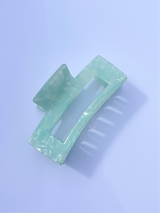 Square - Hair Claw • Ocean Sparkle