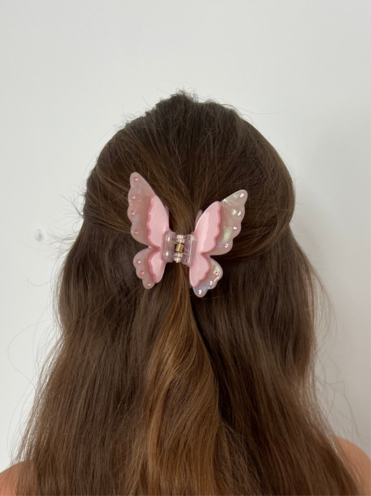 Butterfly - Hair Claw • Pink Grace